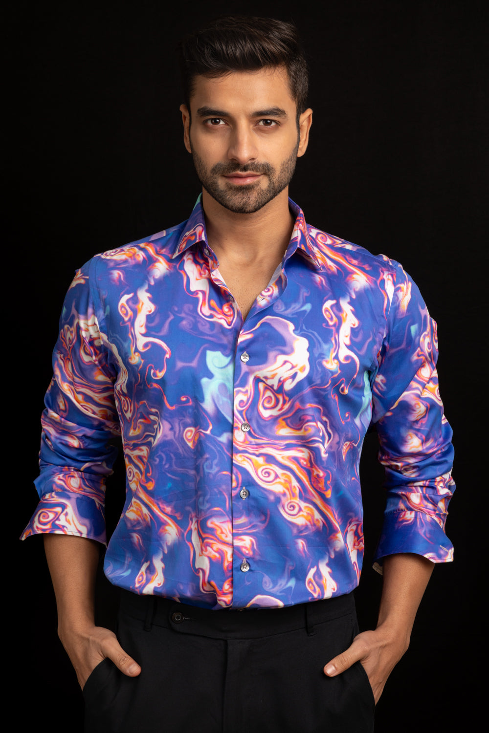 FLARE EGYPTIAN COTTON SHIRT