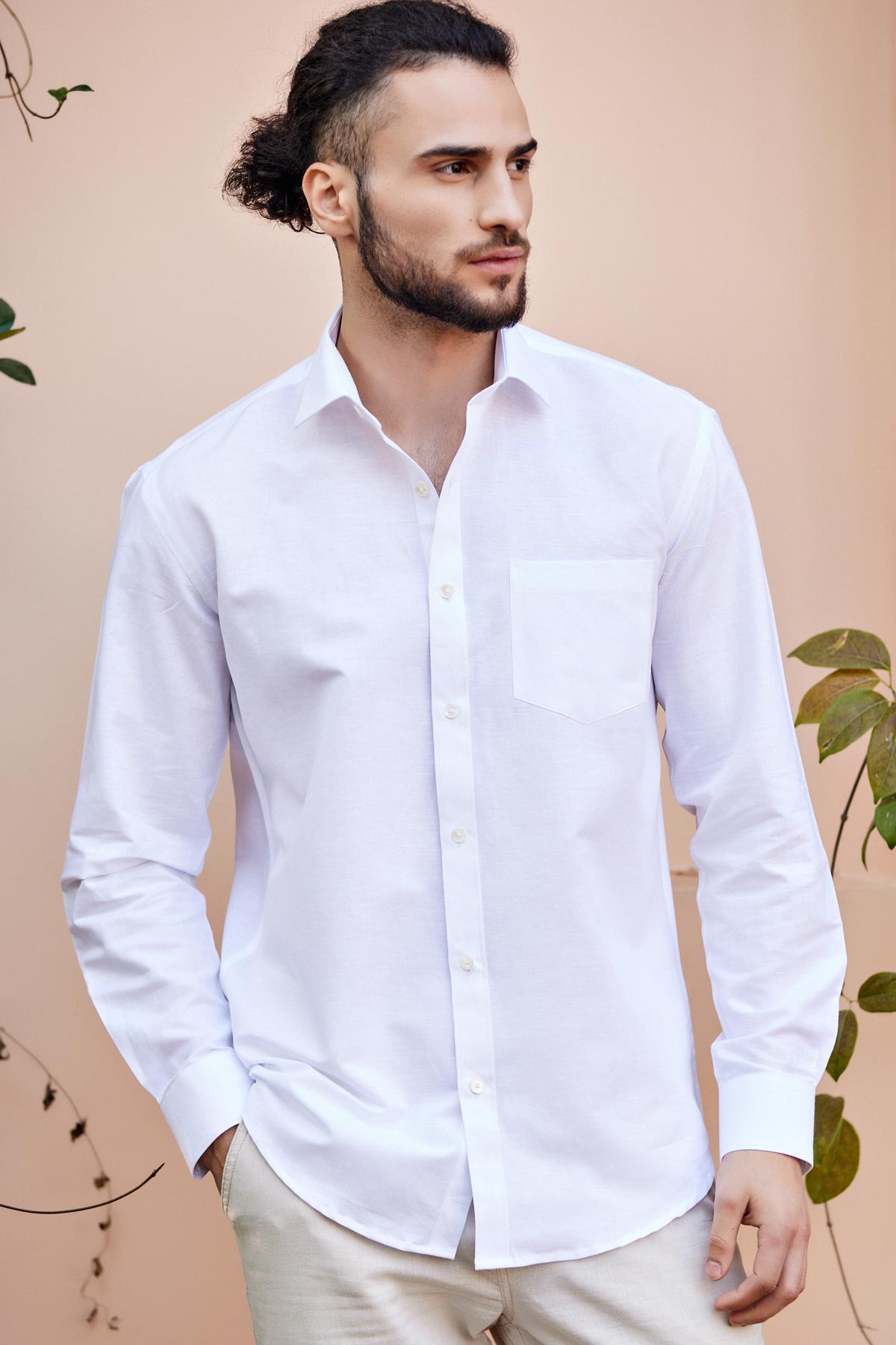 BLIZZARD | Premium White Linen Shirt