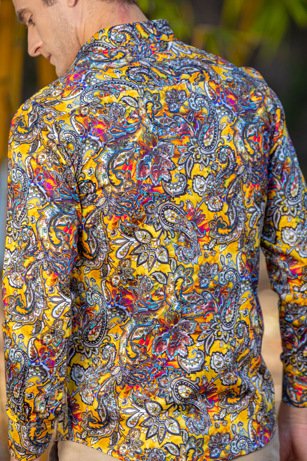Short Sleeve Button Down Shirt - Best Men's Printed Dress Shirts - Slim Fit Dress Shirt