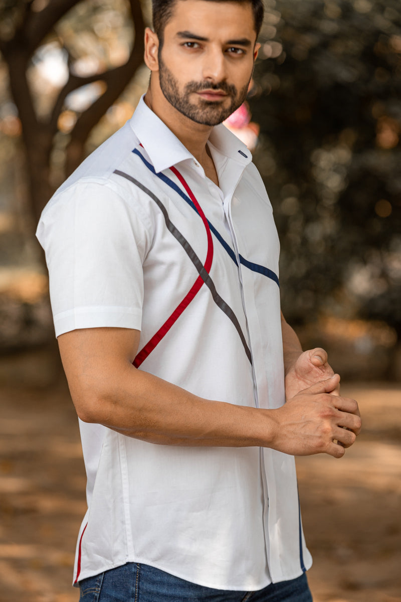 Long Sleeve Button Down Shirt - Best Men's Printed Dress Shirts - Slim Fit Dress Shirt